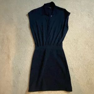 🥿Theory Navy Blue Short Sleeved Button Up Mini Dress🥿